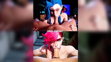 'Massive Cumshot! Jinx vs Vi | WISexier Hentai Porn Movie'