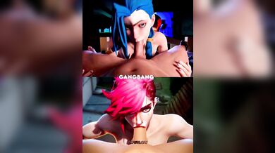 'Massive Cumshot! Jinx vs Vi | WISexier Hentai Porn Movie'