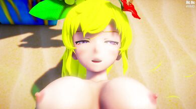 Rewritten as: "Chilling on the Beach with Jic and Jic: A Scorching Hentai Adventure"