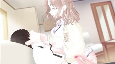 "Sexy School Girl Taking A Ride On Her Boyfriend's Dick"