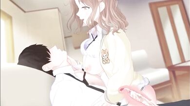 "Sexy School Girl Taking A Ride On Her Boyfriend's Dick"