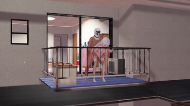 "Afternoon delight - balcony doggy with a bang!"