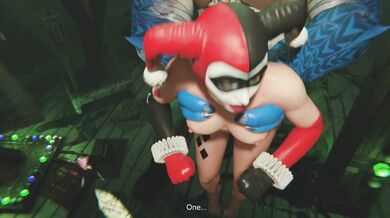 "Hardcore Fuck Fest featuring Harley Quinn and King Shark!"