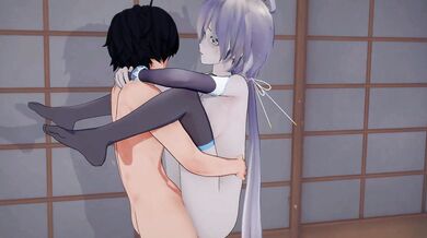 'A Tale of Two Voices: A Vocaloid Sex and Blowjob Adventure with Clear Blue Eyes and a Mixed Media Doll Creampie Finish'