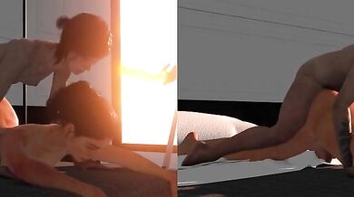 'Hentai futa queening: Ellie and Dina in Virtual Reality'