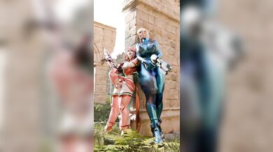 'Masochistic Milkmaids: Samus and Pyra's Orgasmic Escapade'
