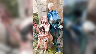 'Masochistic Milkmaids: Samus and Pyra's Orgasmic Escapade'