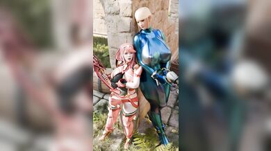 'Masochistic Milkmaids: Samus and Pyra's Orgasmic Escapade'