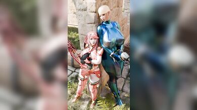 'Masochistic Milkmaids: Samus and Pyra's Orgasmic Escapade'