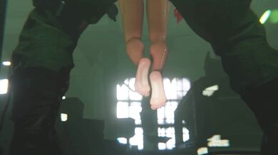 "Tied-up Harley and King Shark (Gagged) - A Supervillain Bondage Hentai"