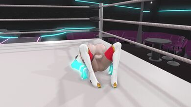 "Little Red Riding Hood gets fucked by the Big Bad Wolf in her tight red panties."