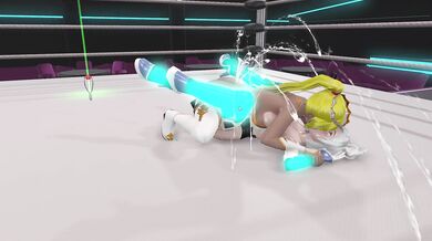 "Little Red Riding Hood gets fucked by the Big Bad Wolf in her tight red panties."