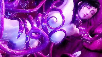 "Aeris's Adventure with Tifa and Tentacles."