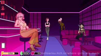 "Where the girls are made - the bar"