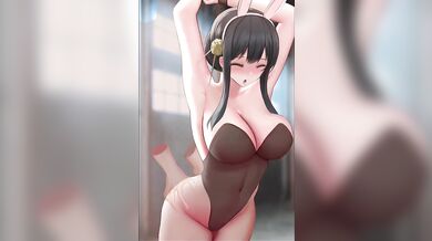 'Younger Sister's First Time - The Barely Legal Buns Bunny Suit Romp With Ginhaha (Hentai)'