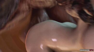 'Sexy Space Bounty Hunter VS Giant Rubber Dildo- Hentai Porn Video'