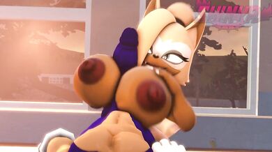 'Mascara-clad mistress enjoys riding Sonic the Hedgehog in a secret whispered meeting'