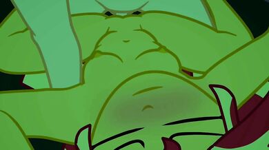 Watch the magical girls of My Little Pony go wild as they ride on Miss Shimmer's pink velvet butt!