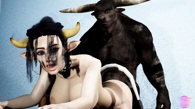 "Sexy Vet Beatrice and Handsome Dog Angus - Dirty Animal Style"