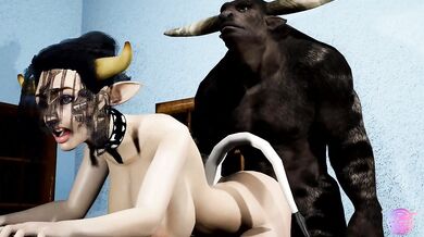 "Sexy Vet Beatrice and Handsome Dog Angus - Dirty Animal Style"