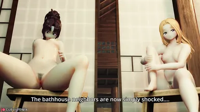 "Explosive Love Making Between Curvy Chifusa and Manyuu in the Expansion Pack!"