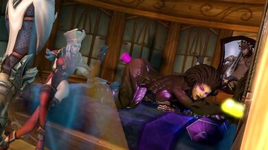 Sarah and Kerrigan are two hot magical girls who have a sexy adventure together using their magic dildos.