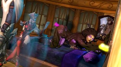 Sarah and Kerrigan are two hot magical girls who have a sexy adventure together using their magic dildos.