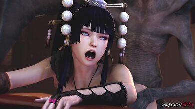 "Sexual Tension Rises as Nyotengu and Tourmentor Battle It Out in the Bedroom!"