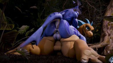 "Dasharky3D's DasharkyXMukihyiena with GAY Maki-Hyena"