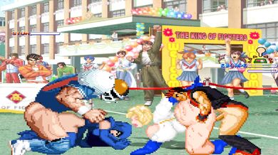 "Sexy Superheroes Meet Hentai Mugen: Brian Battler and Kim Dong Hwan with Power Girl and Raven"