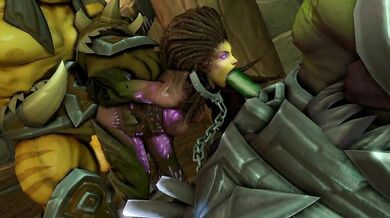 'Sarah Gets Kicked in the Face by Kerrigan during a Spit Roast Gang Bang.'