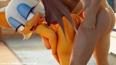 "Pornstar Rouge the Bat fucks HMV Pronk in her newest porno film!"