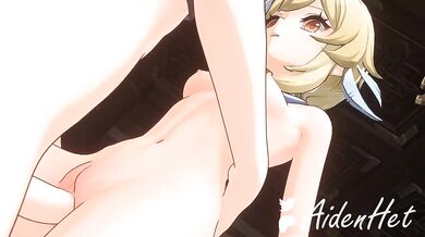 'Aether and Lumine Standing Sex (BDSM)'