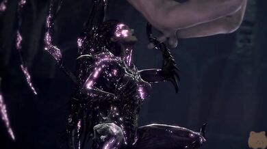 The Starcraft queen Sarah Kerrigan, also known as Fatcat, engages in an erotic encounter with a mysterious stranger.