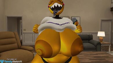 "Sexy Doll with Huge Tits Bounces in Hyper-Active Toy Chest"