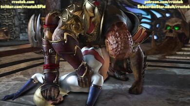 'Broke Power Girl's Virginity: Shao Kahn's Anal Penetration from Behind'