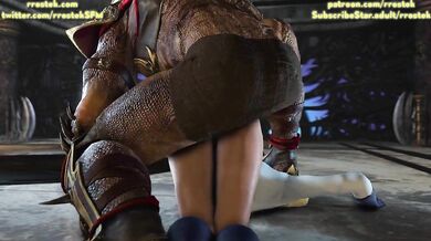 'Broke Power Girl's Virginity: Shao Kahn's Anal Penetration from Behind'