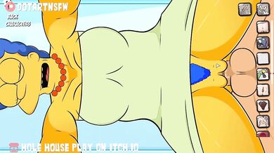 "The Real Housewives of Springfield: Marge Simpson Gets a Hole-y Cream Pie!"