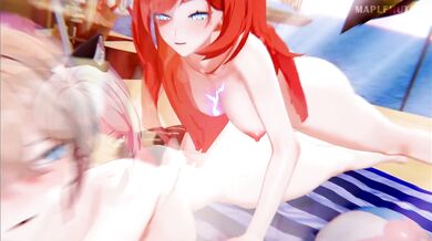 "The Forbidden Love Between Futanari Princess Himeko and Yae Sakura"