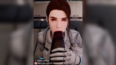 'Haley plays her mind game on a massive black bullseye. [MILKYCHESTNUT-NSFW]'