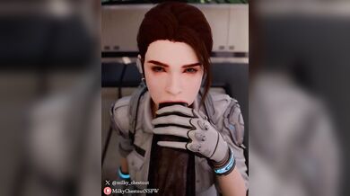 'Haley plays her mind game on a massive black bullseye. [MILKYCHESTNUT-NSFW]'