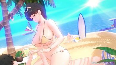 "Lustful Teacher Ms. Komi in her Bikini Outfit"