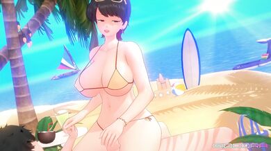 "Lustful Teacher Ms. Komi in her Bikini Outfit"