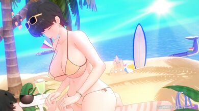 "Lustful Teacher Ms. Komi in her Bikini Outfit"