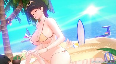 "Lustful Teacher Ms. Komi in her Bikini Outfit"