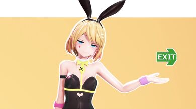 "Infiltrating the Rabbit Hole: A KemKem MMD Adventure with Diamond and Bare Legs"