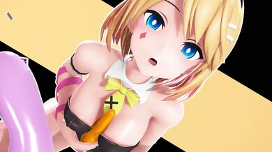 "Infiltrating the Rabbit Hole: A KemKem MMD Adventure with Diamond and Bare Legs"