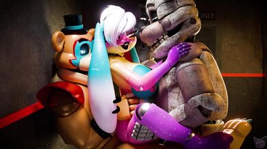 "Sexual Awakening of the Sleeping Beauties with Golden Freddy and Nebulda! - HD [BabyMoonART]"
