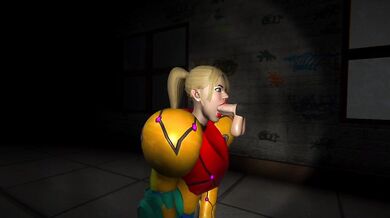 "Invasion of the Fuck Monsters: The Adventures of Samus and Her Dick-Sucking Abilities in a Desolate School Building"