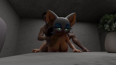 'Loving the Bat: Rouge Gets Fucked by Her Friend'